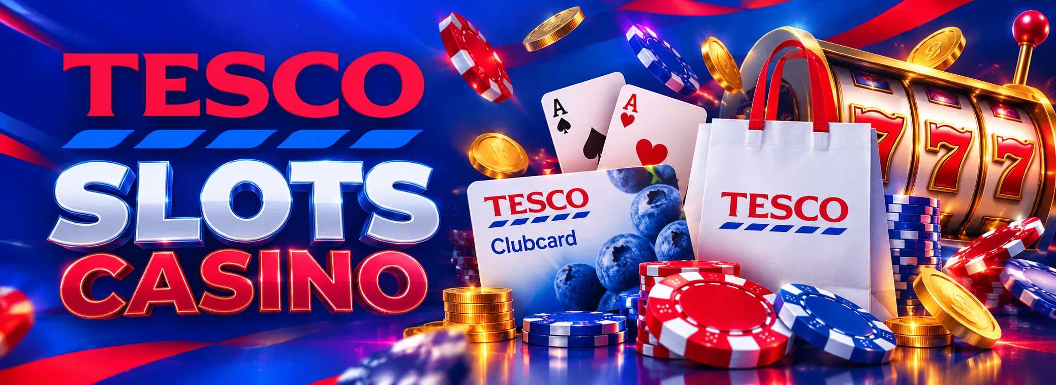 Tesco Slots Casino welcome offer banner showing the £1,500 match and 250 free spins in pounds